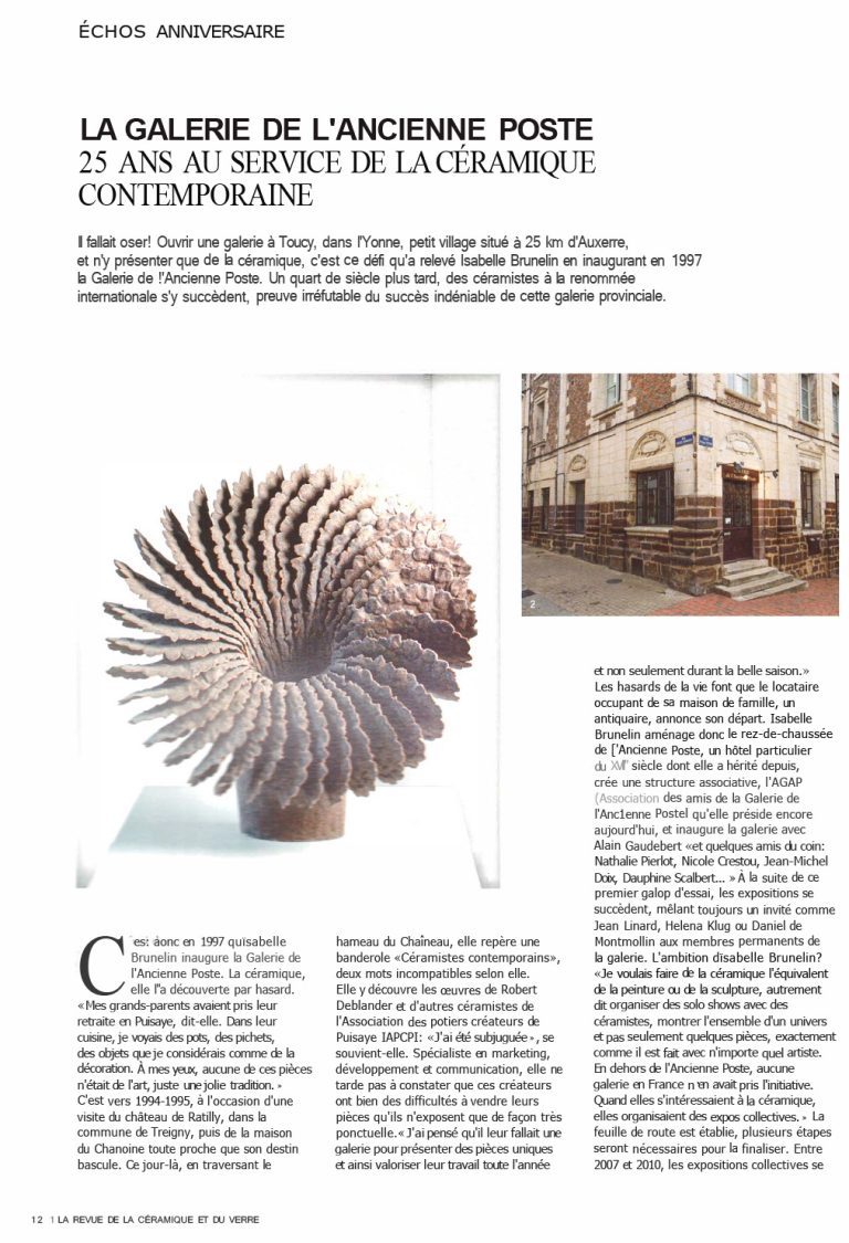 Revue de la céramique et du verre – janvier 2023