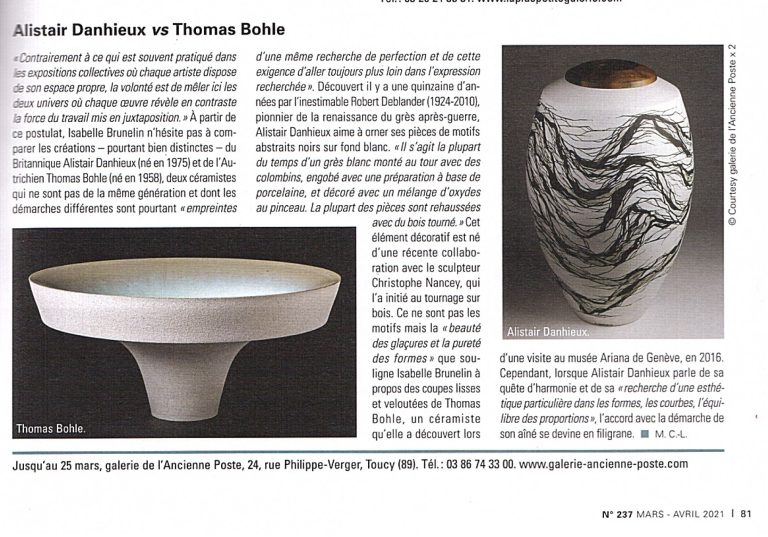 Revue de la Céramique et du Verre – mars 2021