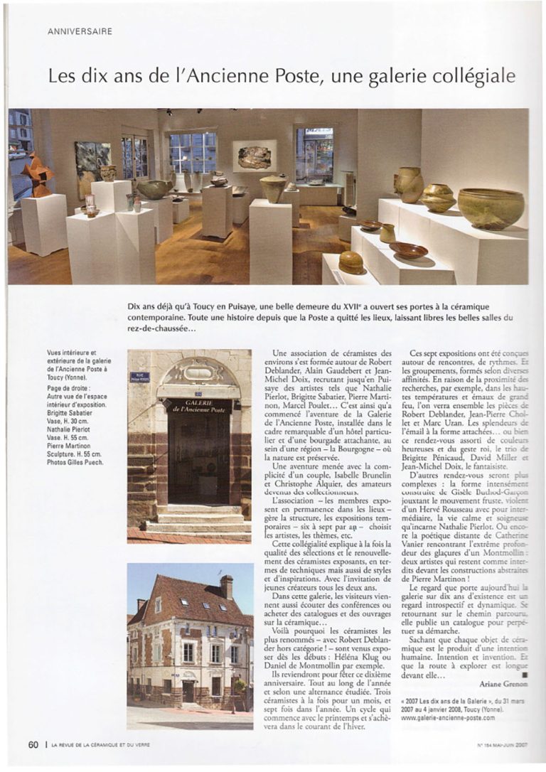 Revue de la Céramique et du Verre juin 2007