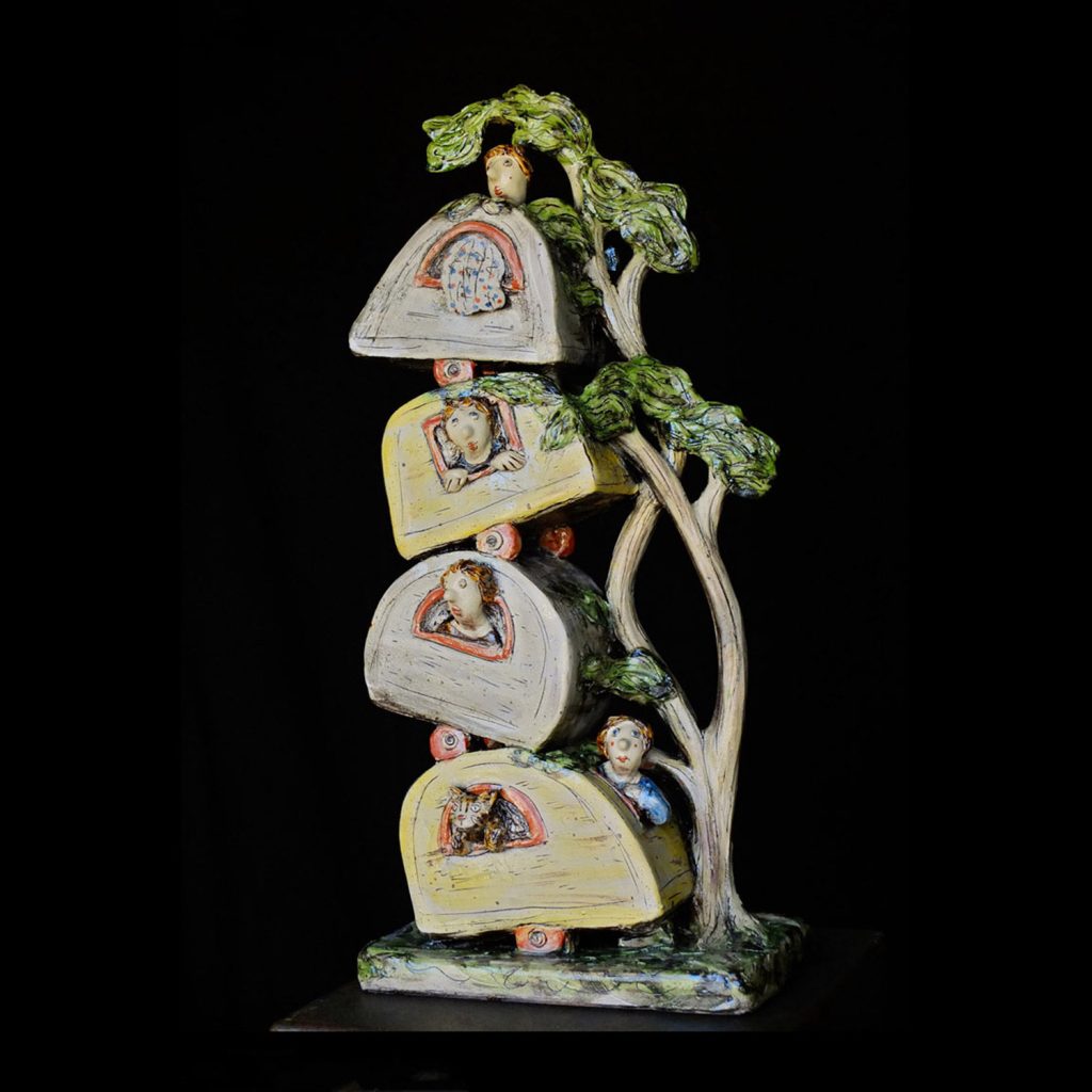 Marie-Pierre Méheust -terre vernissée - sculpture céramique - Galerie de l'Ancienne Poste - céramique contemporaine