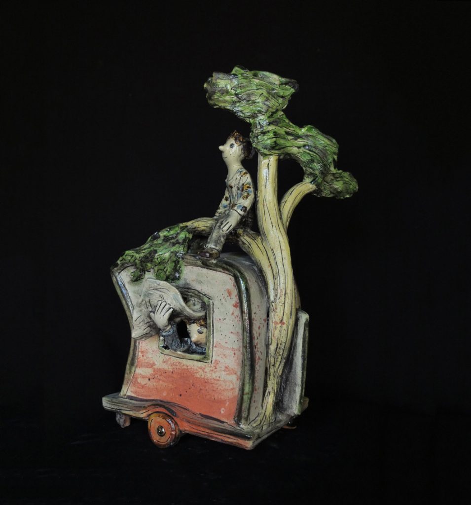 Marie-Pierre Méheust -terre vernissée - sculpture céramique - Galerie de l'Ancienne Poste