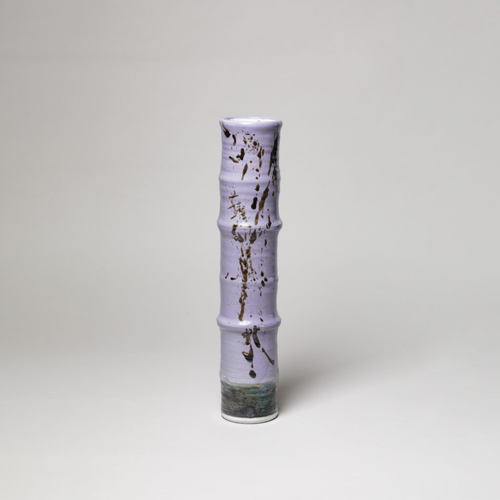 Nathalie Pierlot - céramique en Puisaye - vase bambou