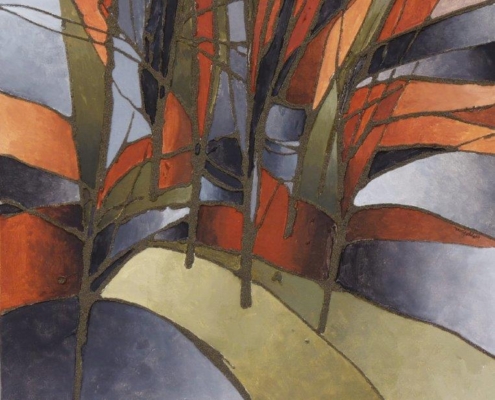 Marcel Poulet - Galerie de l'Ancienne Poste -Peinture à l'ocre et pigments