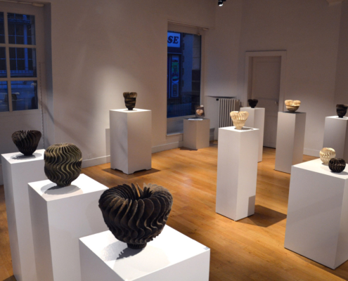 Ursula Morley-Price ceramics exhibition in a French Gallery in Burgundy