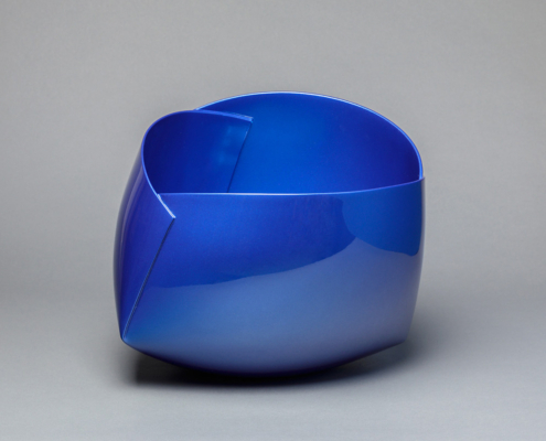 Ann Van Hoey exhibition - Ann Van Hoey ceramic sculpture - Begian ceramic - blue ceramic - contemporary ceramic - Galerie de l'Ancienne Poste