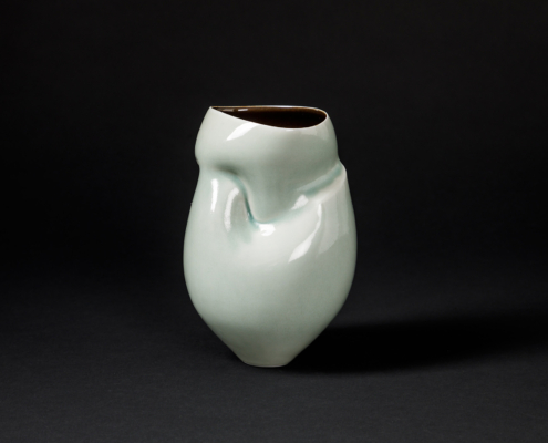 Sara Flynn - celadon glaze - ceramics - contemporary british ceramics - Sara Flynn exhibition - British ceramic works